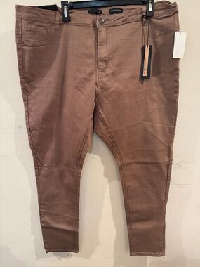 lala anthony la17-5000x taup Stiletto High Rise Skinny Pants